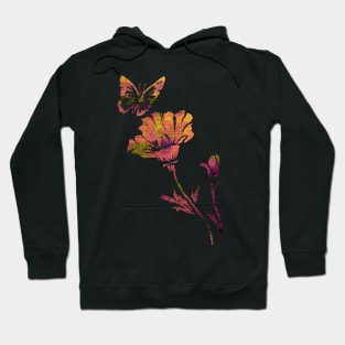 Flower orange Hoodie